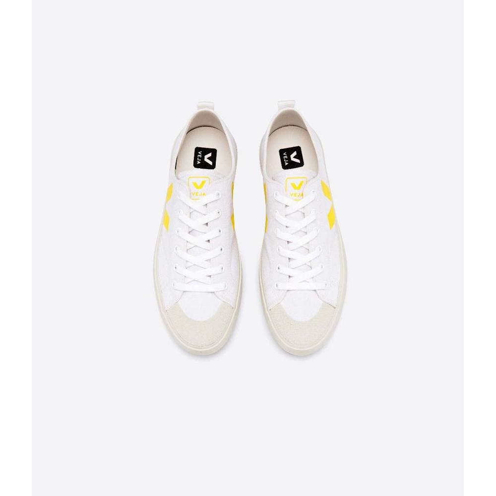 Veja NOVA CANVAS Schoenen Dames White/Yellow | NL 477RVD